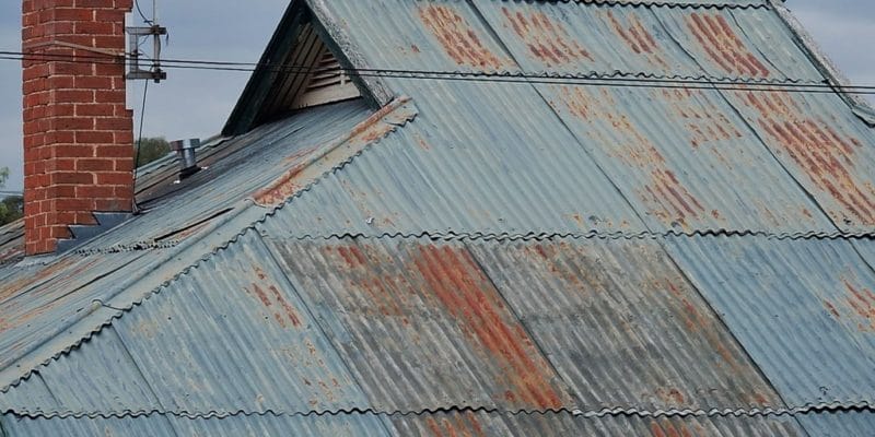 stains on a metal roof